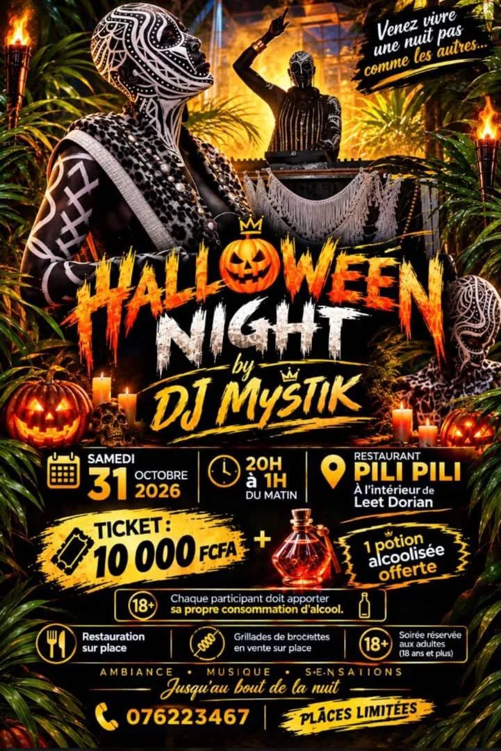🎃🔥 HALLOWEEN NIGHT BY DJ MYSTIK : une nuit pas comme les autres !